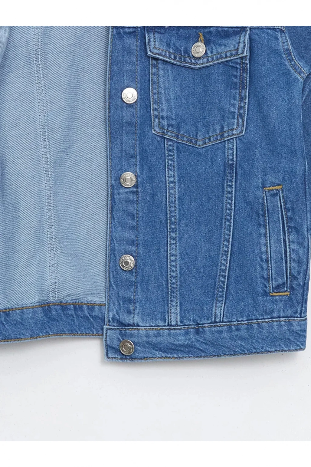 LCW Kids İndigo Kız Çocuk Jean Ceket