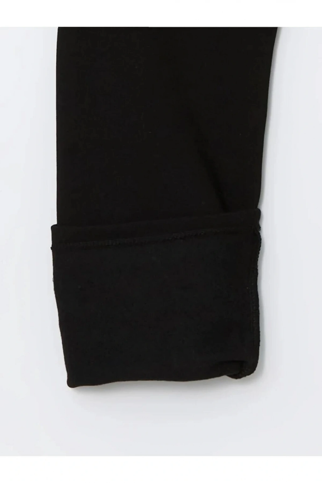 LCW KidsSiyah Beli Lastikli Kız Çocuk Kalın Jogger Eşofman Altı