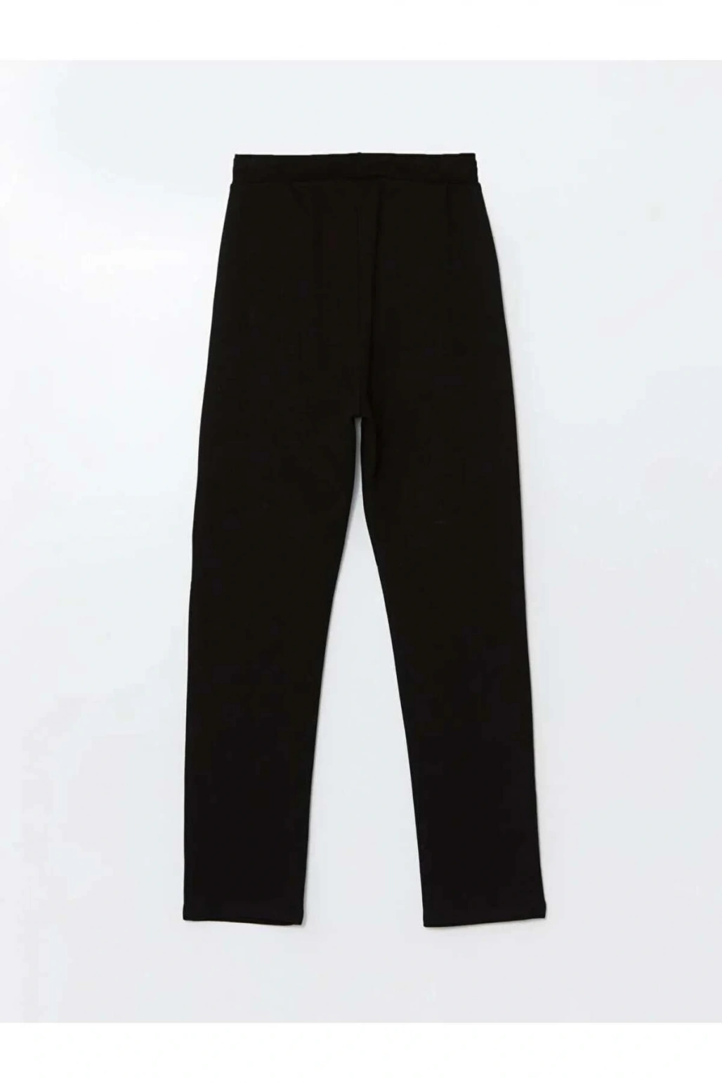 LCW KidsSiyah Beli Lastikli Kız Çocuk Kalın Jogger Eşofman Altı