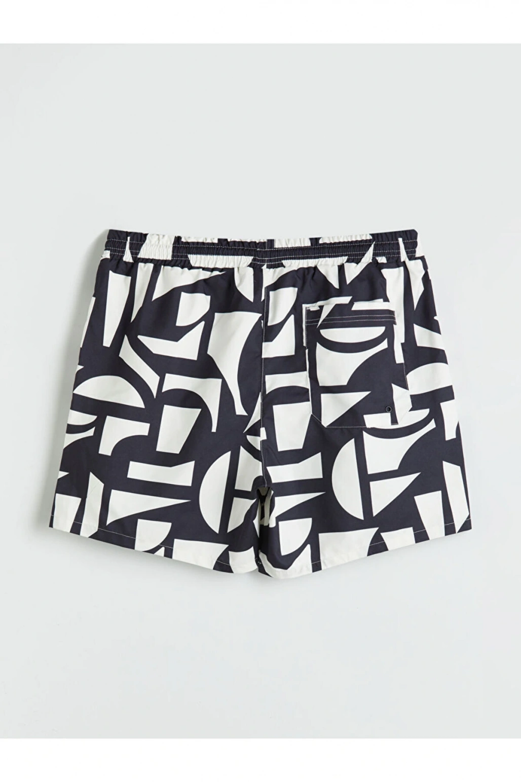 LCW SWIMWEAR Siyah Kısa Boy Desenli Erkek Deniz Şortu