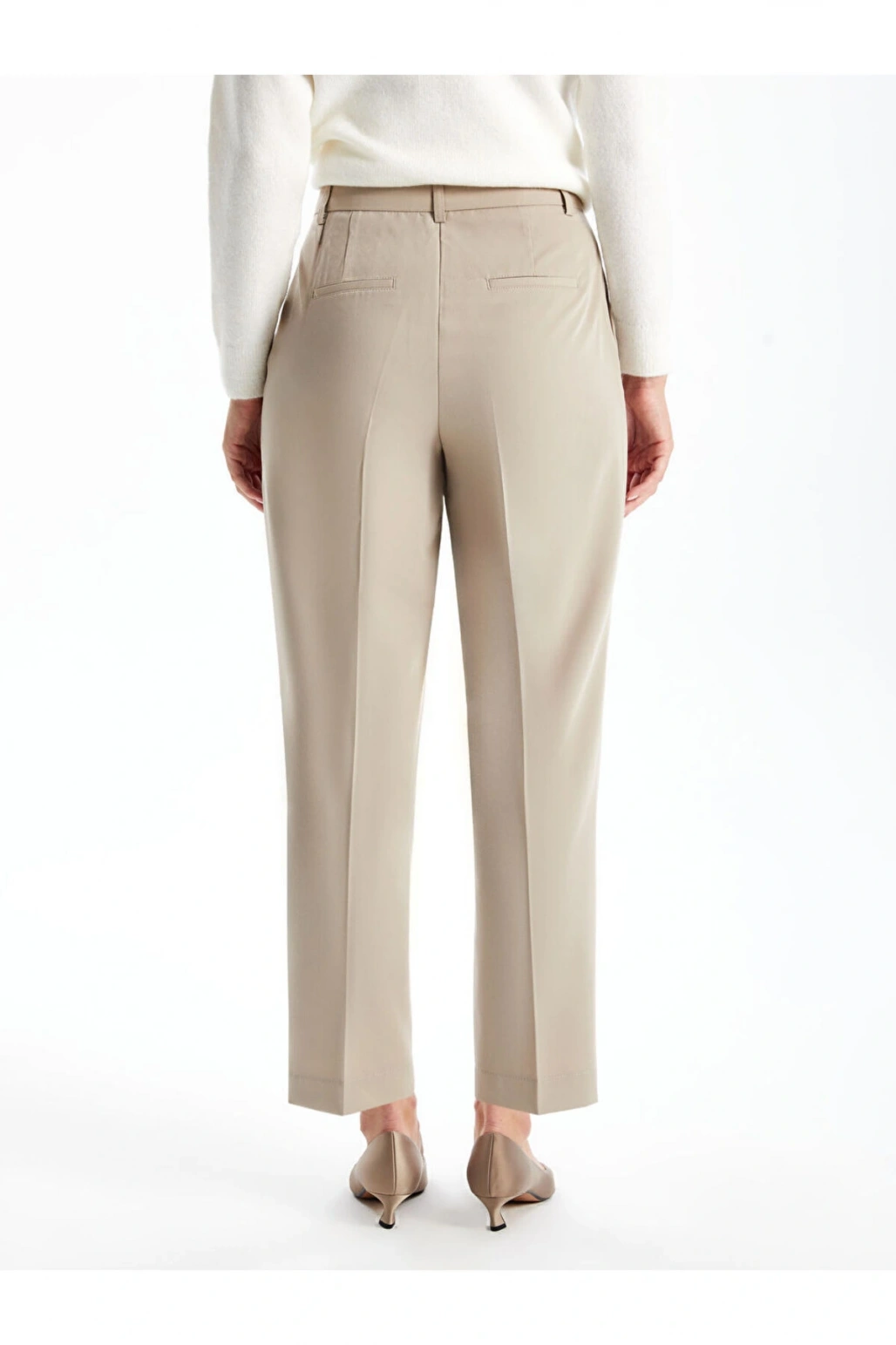 LCWAIKIKI Classic Bej Loose Fit Kadın Pantolon