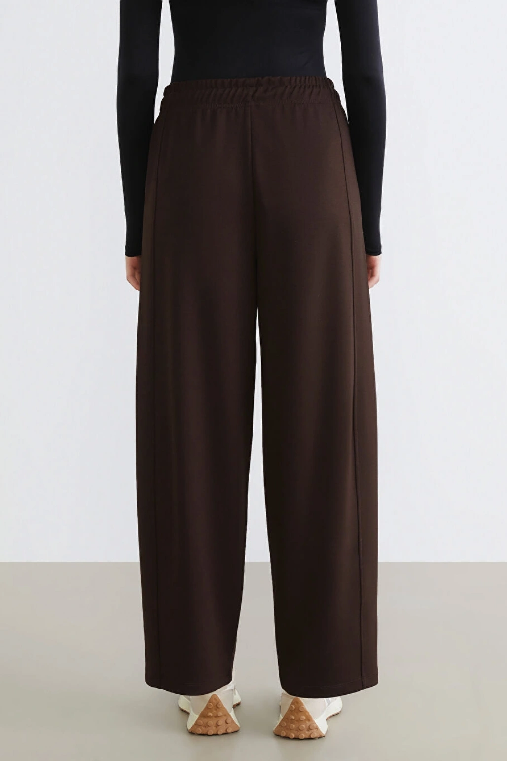 LCW Modest Kahverengi Beli Lastikli Kadın Eşofman Altı