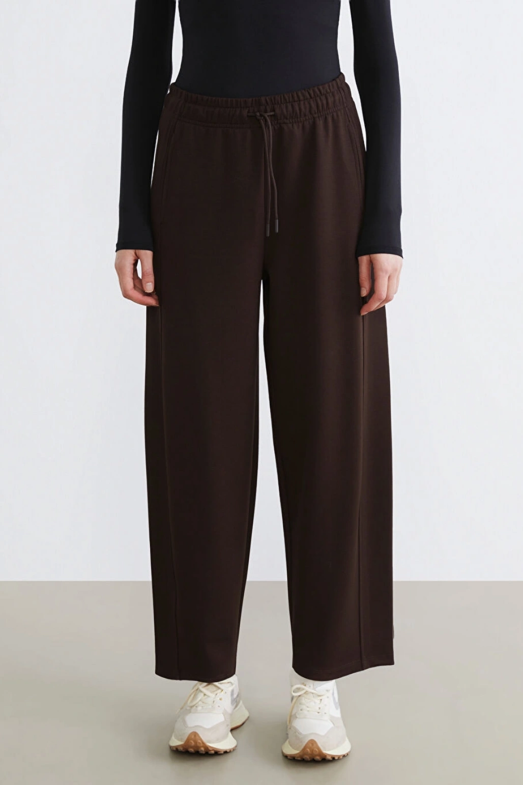 LCW Modest Kahverengi Beli Lastikli Kadın Eşofman Altı