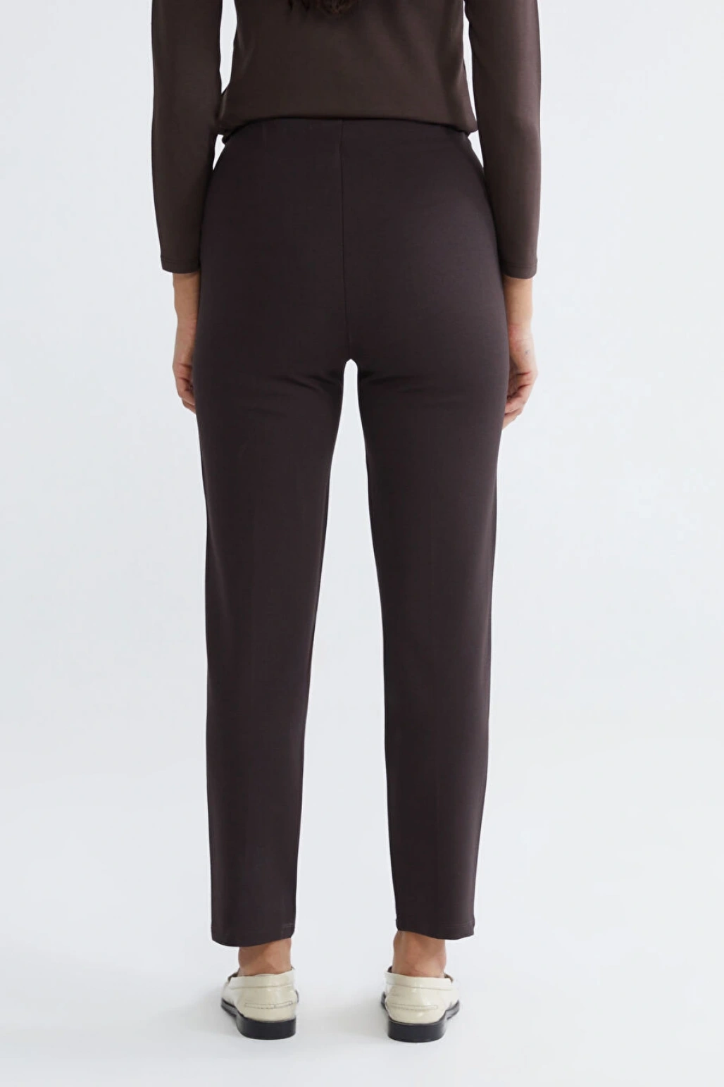 LCW Modest Kahverengi Dar Fit Kadın Pileli Pantolon