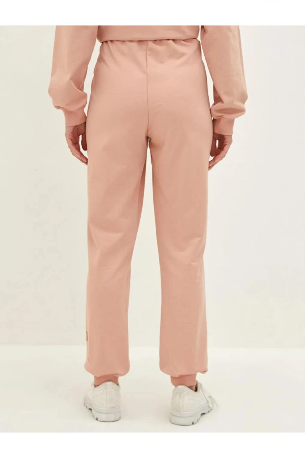 LCW Modest Pembe Beli Lastikli Baskılı Kadın Eşofman Altı