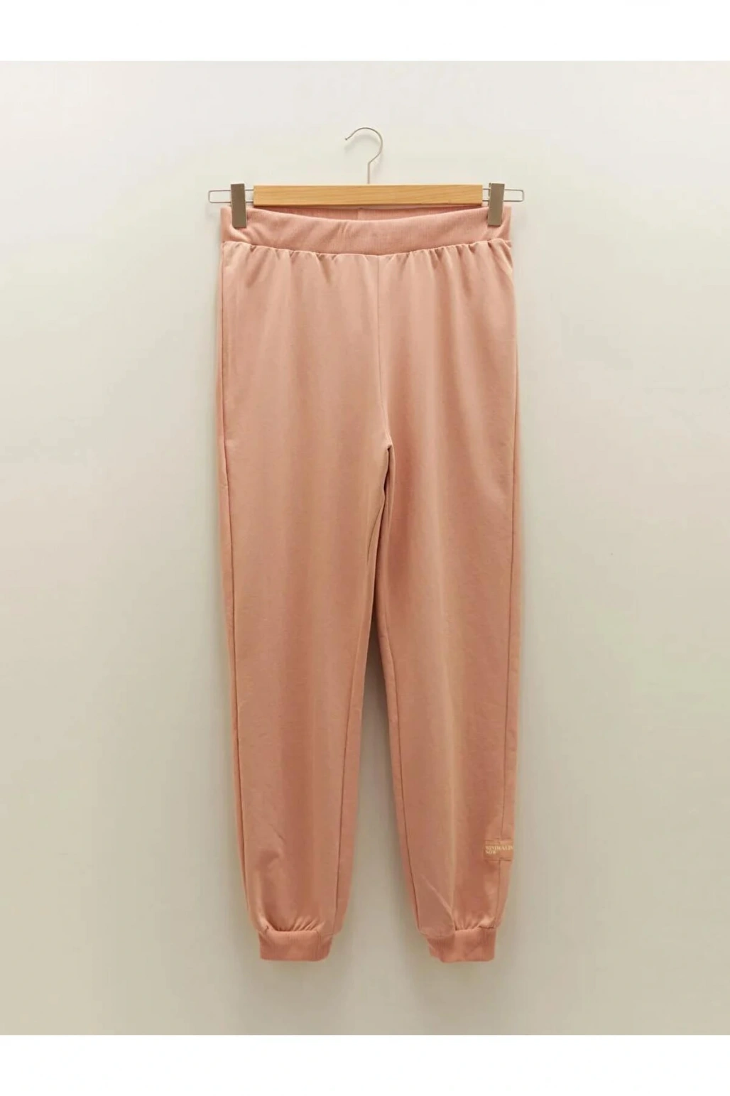 LCW Modest Pembe Beli Lastikli Baskılı Kadın Eşofman Altı