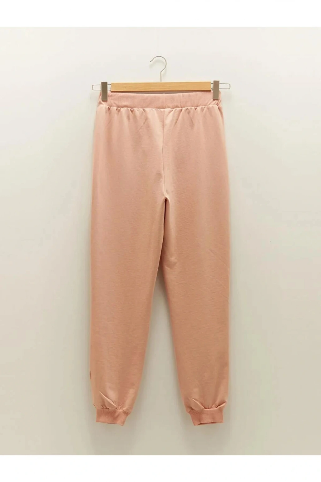 LCW Modest Pembe Beli Lastikli Baskılı Kadın Eşofman Altı