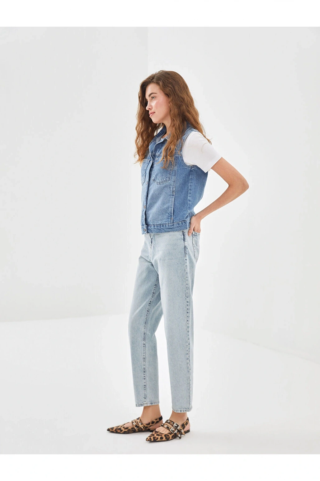 Lcw Mom Fit Kadın Jean Pantolon