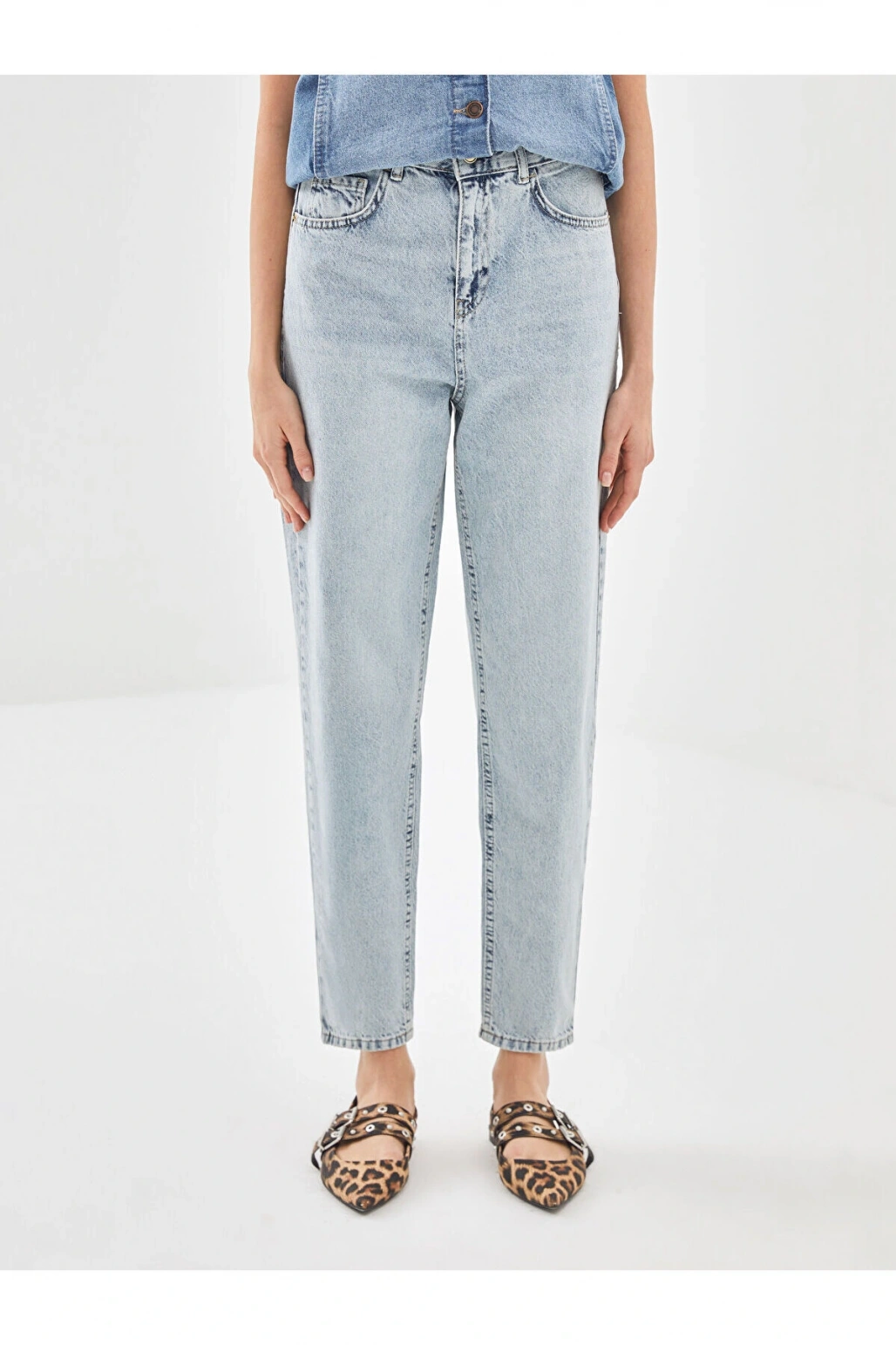 Lcw Mom Fit Kadın Jean Pantolon