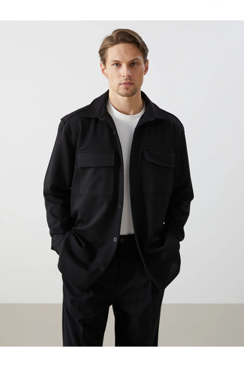 LCW Regular Fit Uzun Kollu Erkek Gömlek Ceket Fashion