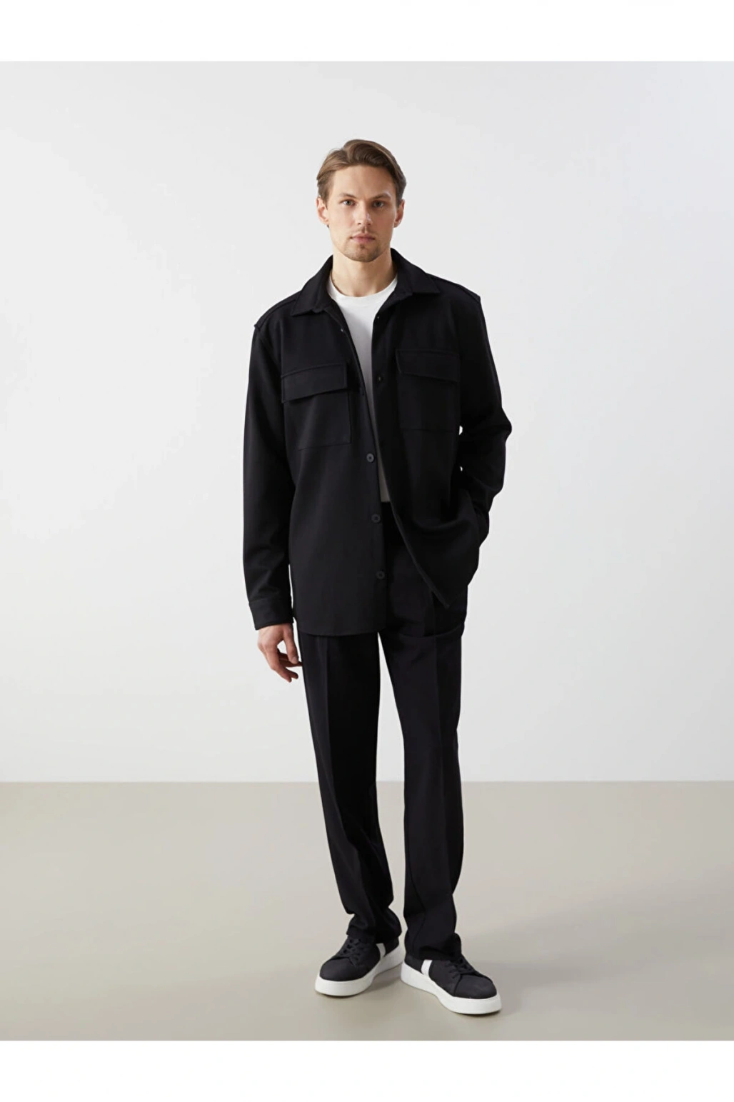 LCW Regular Fit Uzun Kollu Erkek Gömlek Ceket Fashion