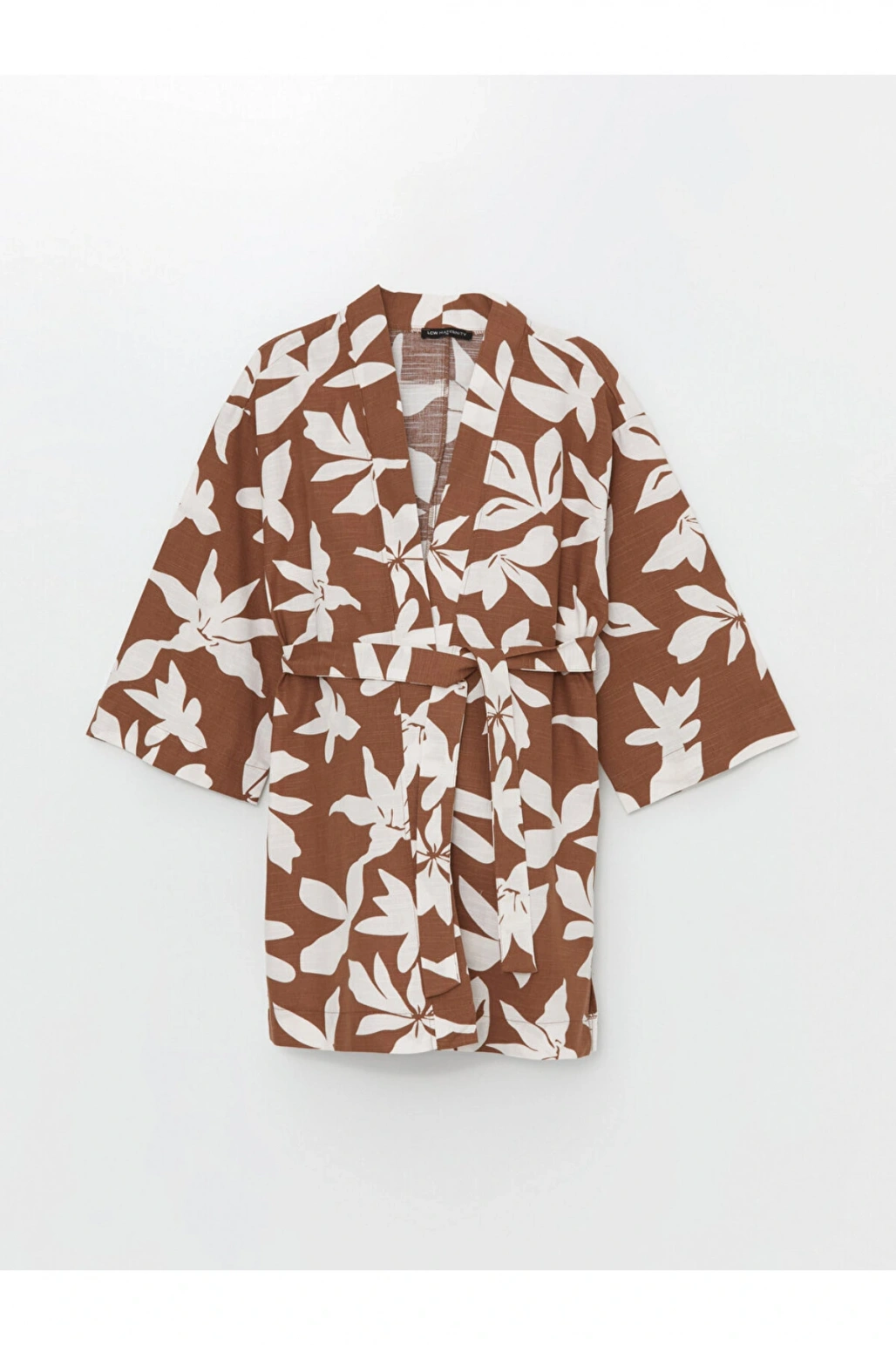 LCW Şal Yaka Çiçekli Uzun Kollu Hamile Kimono