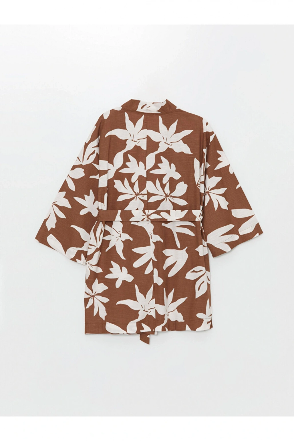 LCW Şal Yaka Çiçekli Uzun Kollu Hamile Kimono