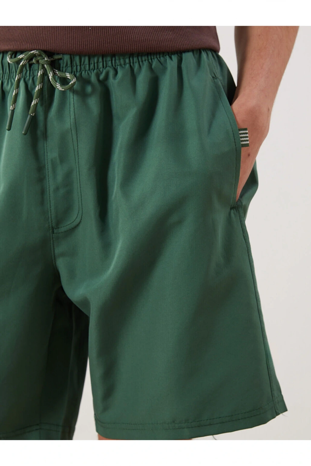 LCW SWIMWEAR Diz Hizası Boy Basic Erkek Deniz Şortu