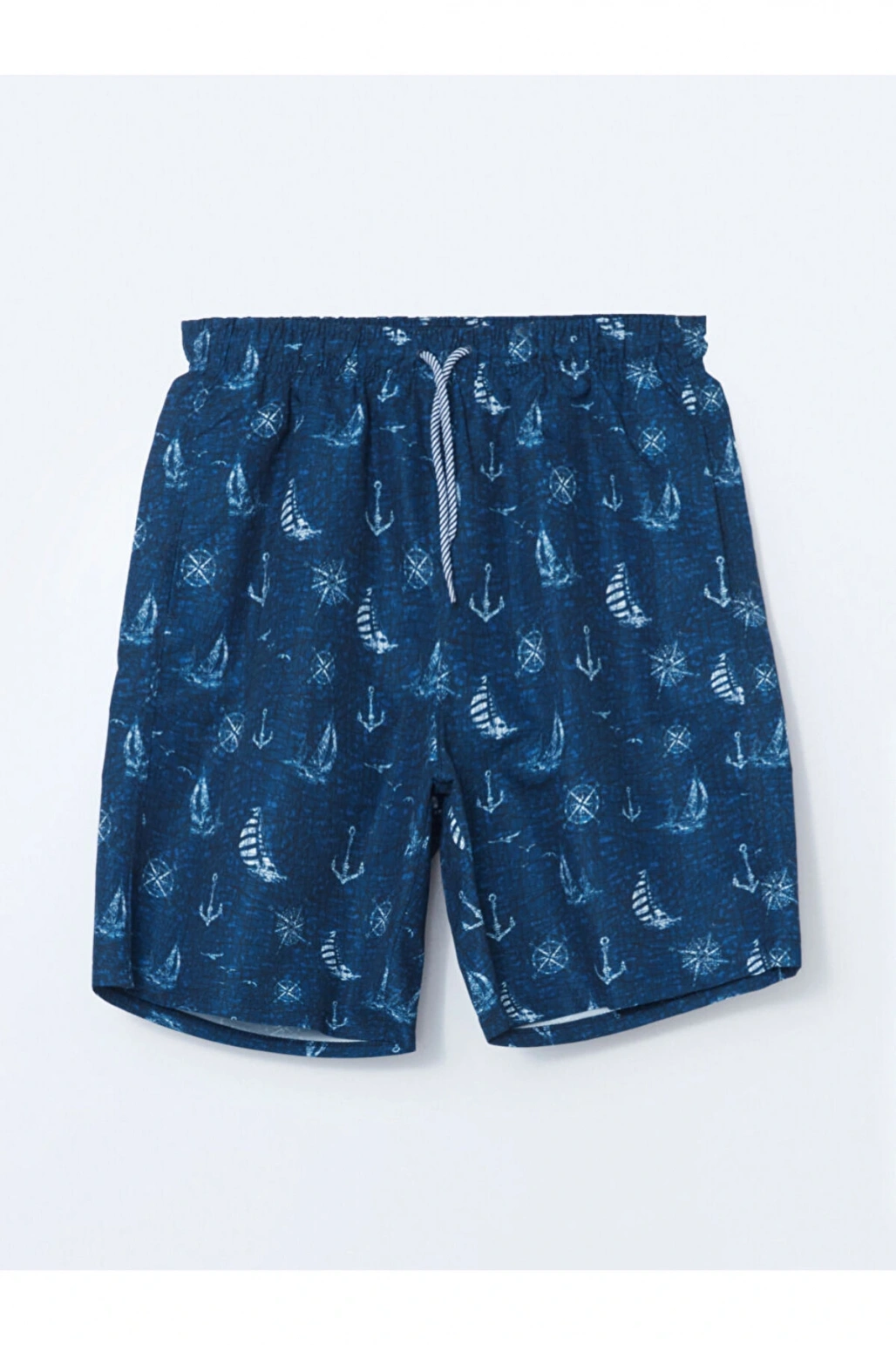 LCW SWIMWEAR Diz Hizası Boy Desenli Erkek Deniz Şortu