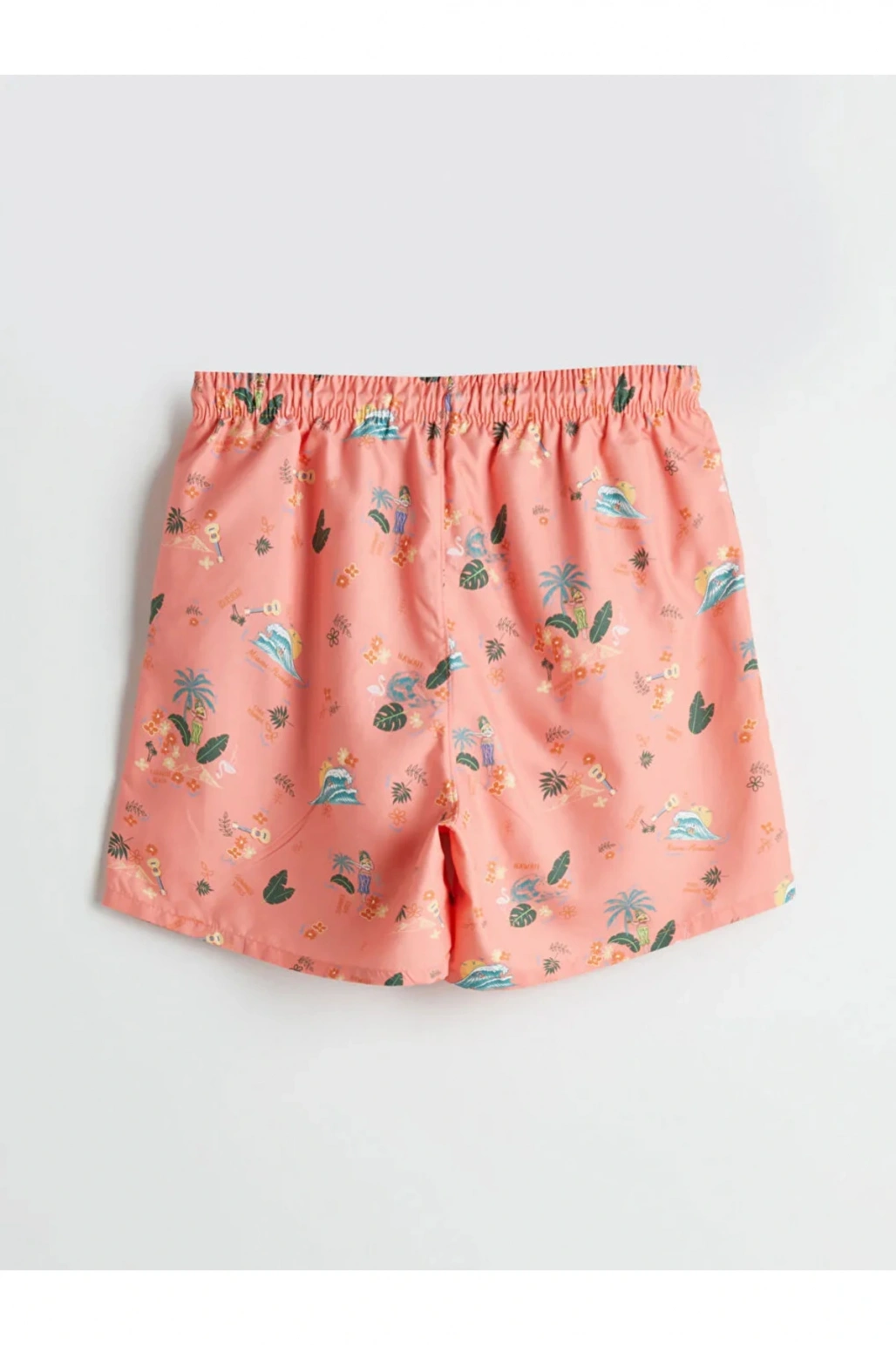 LCW SWIMWEAR Pembe Kısa Boy Desenli Erkek Deniz Şortu