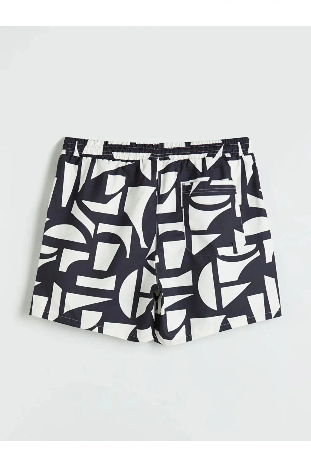 LCW SWIMWEAR Siyah Kısa Boy Desenli Erkek Deniz Şortu