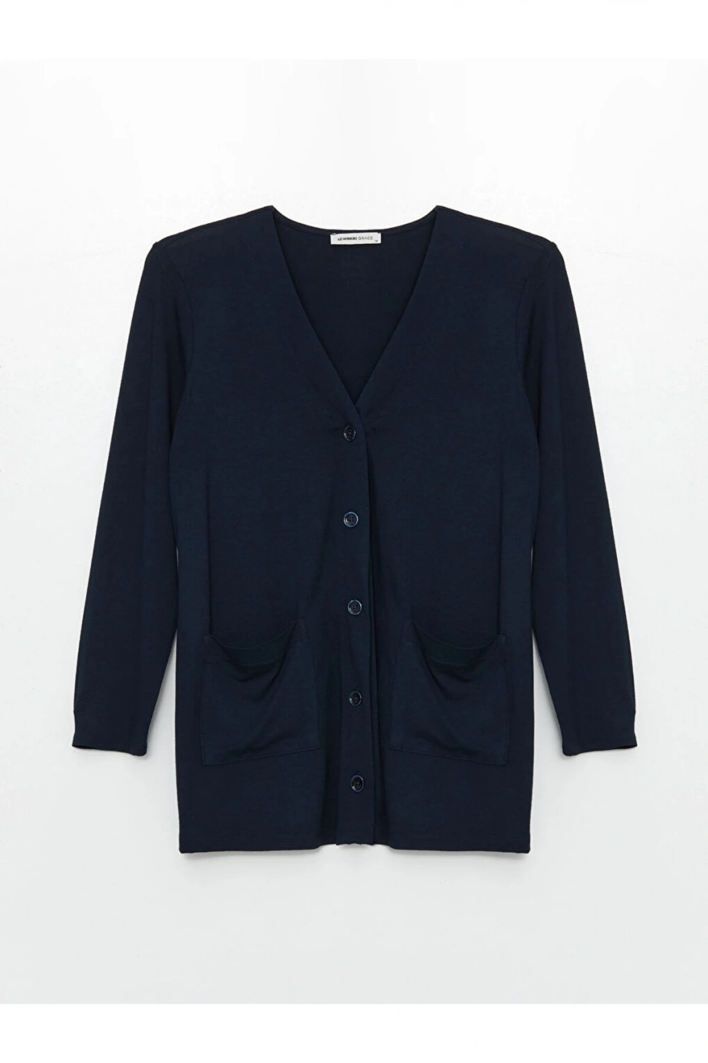 LCW V Yaka Düz Uzun Kollu Kadın Hırka