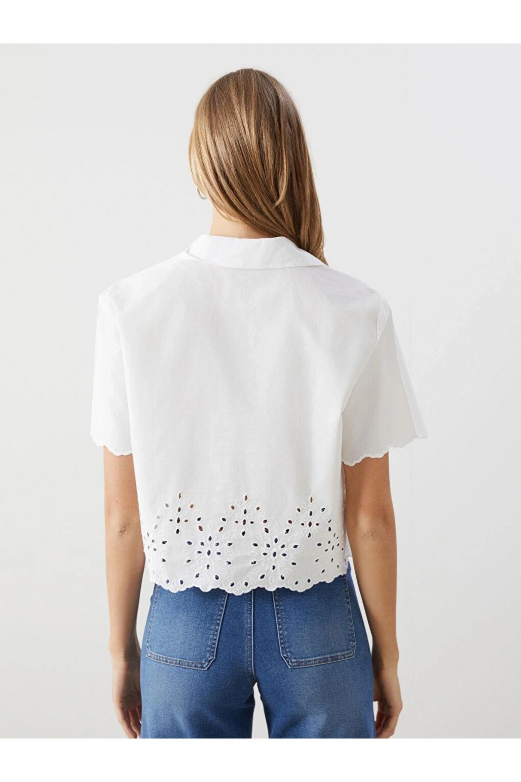 LCW Vision Ajurlu Poplin Kadın Gömlek