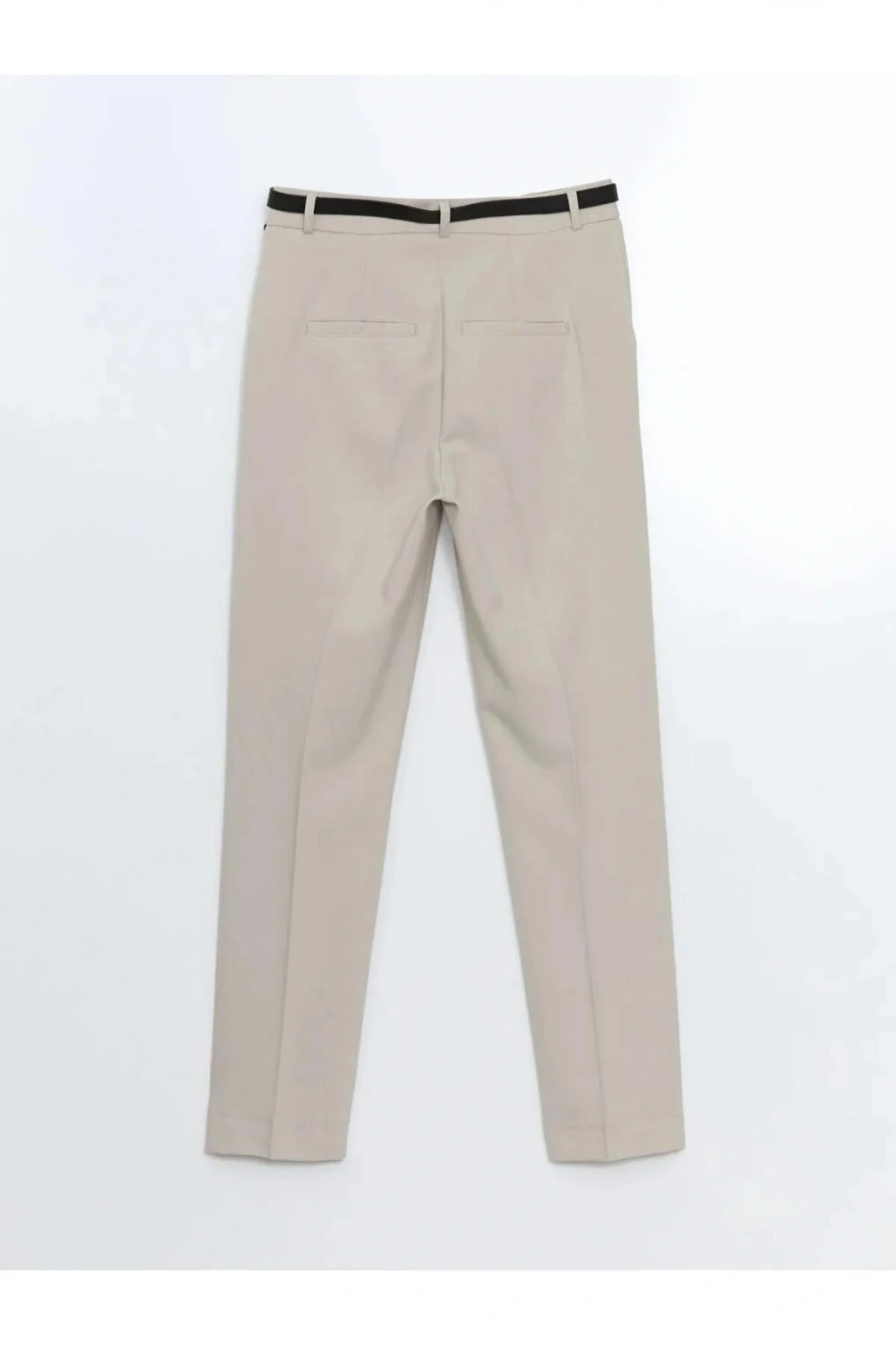 LCW Vision Bej Beli Kemerli Havuç Kesim Kadın Pantolon