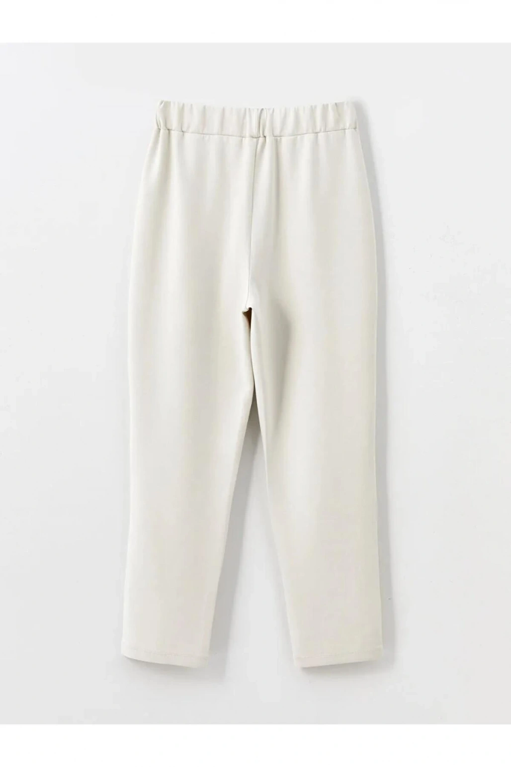 LCW Vision Bej Beli Lastikli Kadın Pantolon