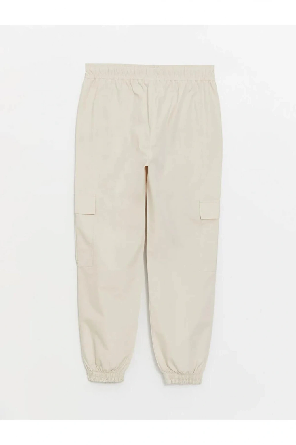 LCW Vision Bej Kadın Beli Lastikli Düz Jogger Pantolon