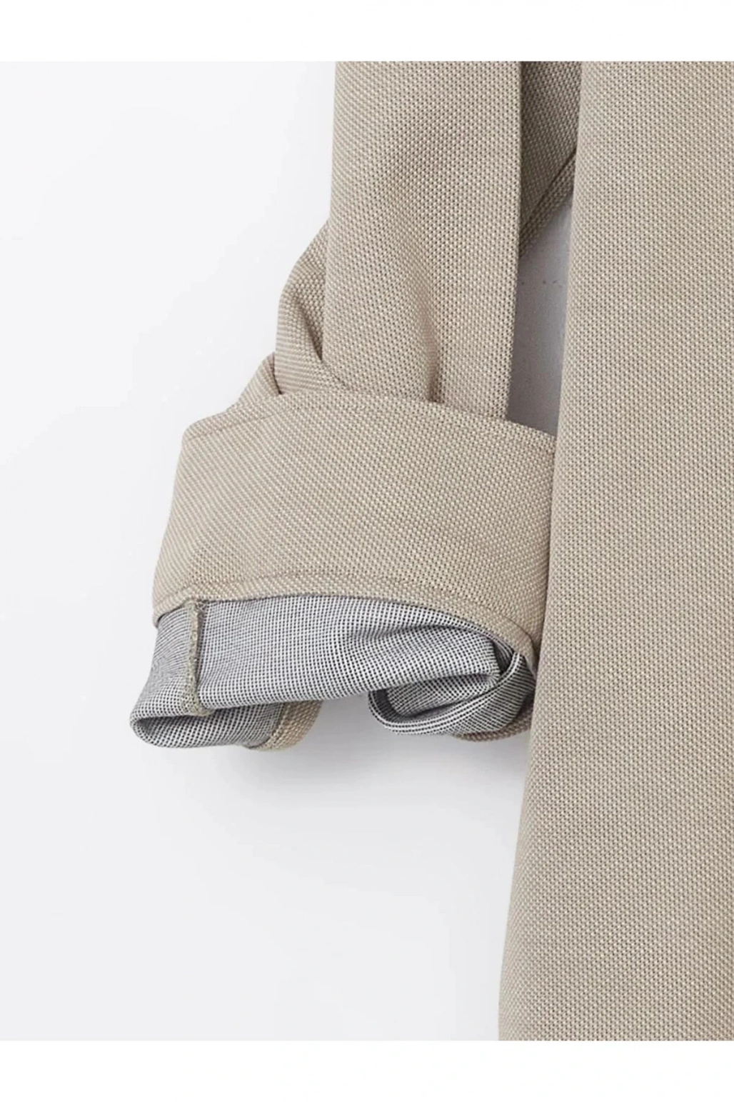 LCW Vision Bej Regular Fit Uzun Kollu Erkek Gömlek Ceket