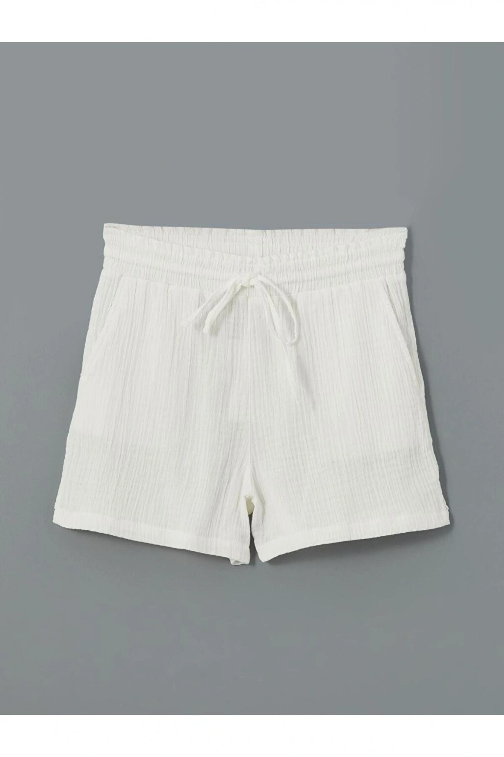 LCW Vision Beli Lastikli Dokulu Kadın Şort