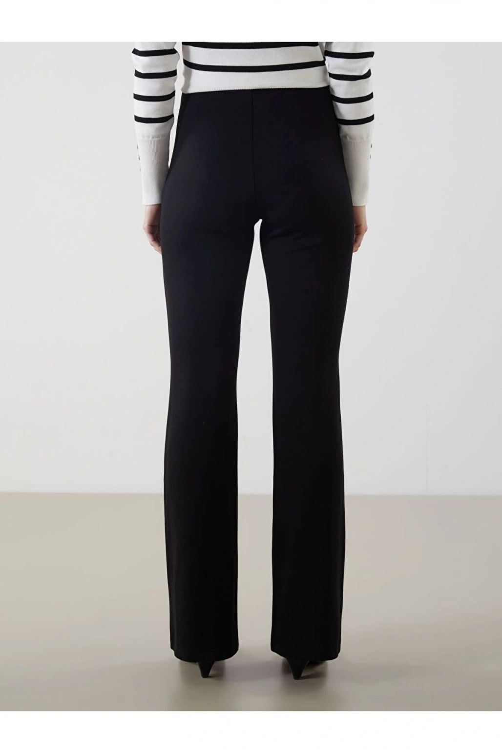 LCW Vision Beli Lastikli İspanyol Paça Kadın Pantolon