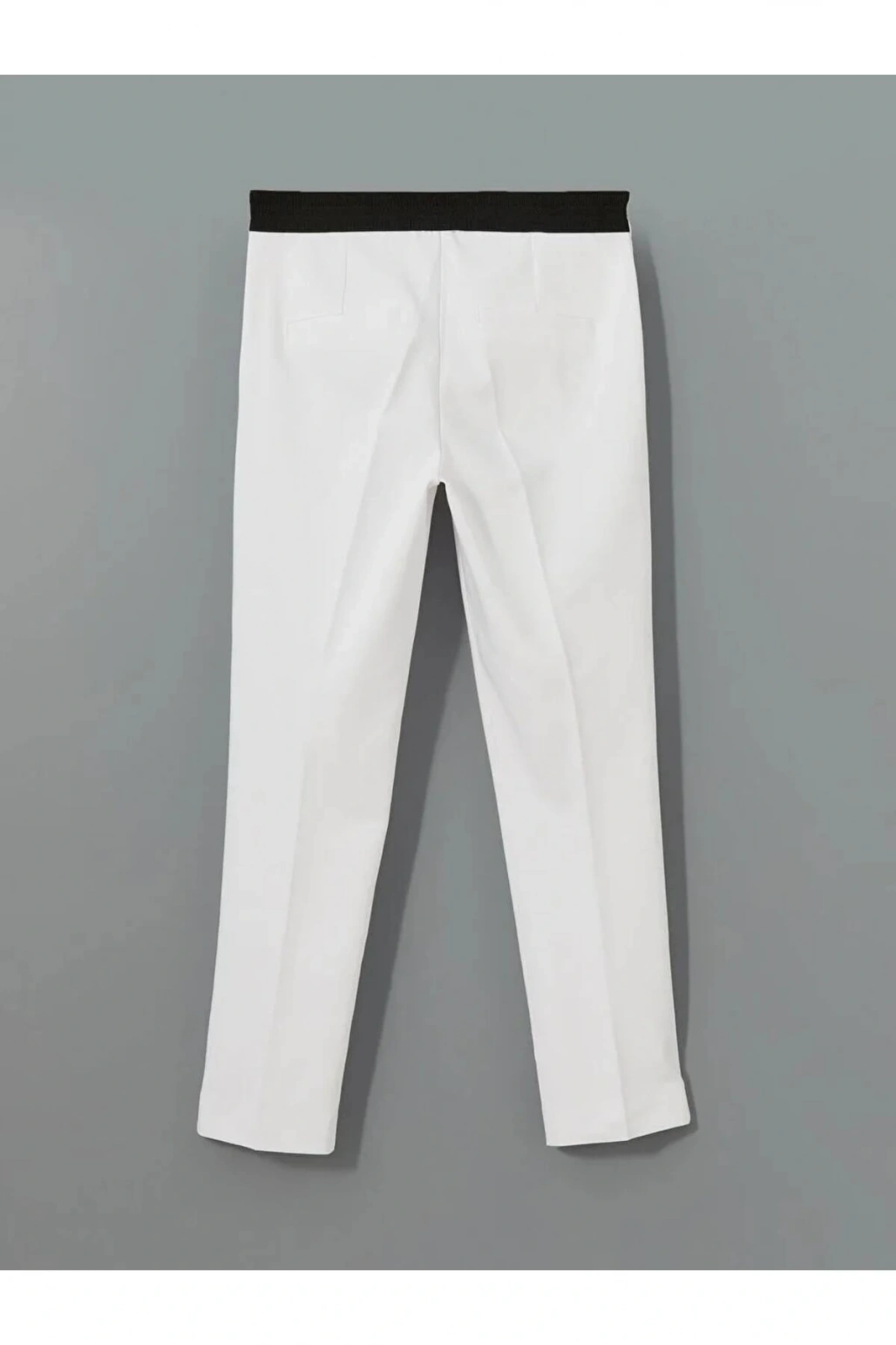 LCW Vision Beyaz Beli Lastikli Dar Fit Kadın Pantolon
