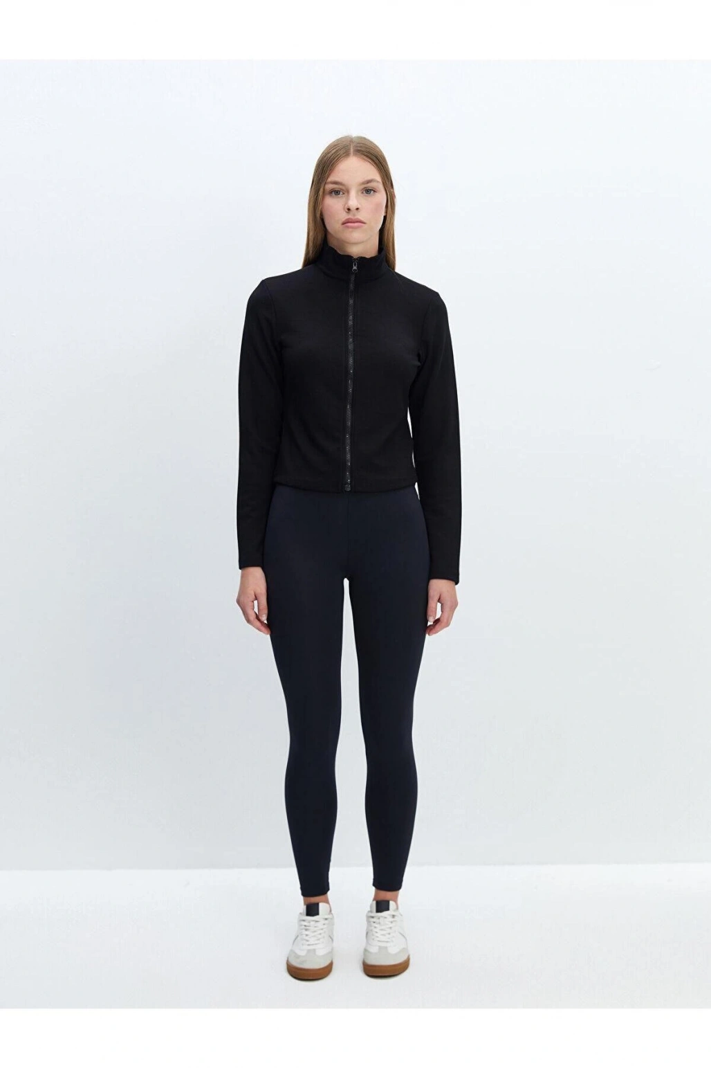 LCW Vision  Dik Yaka Kadın Fermuarlı Sweatshirt