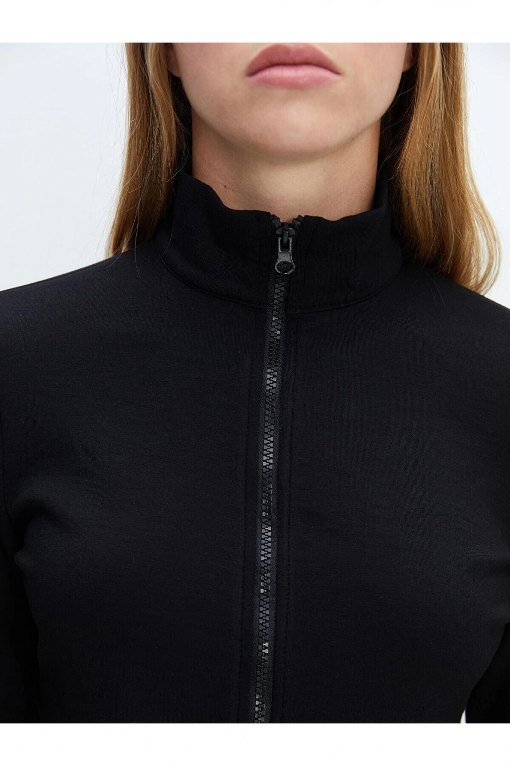 LCW Vision  Dik Yaka Kadın Fermuarlı Sweatshirt