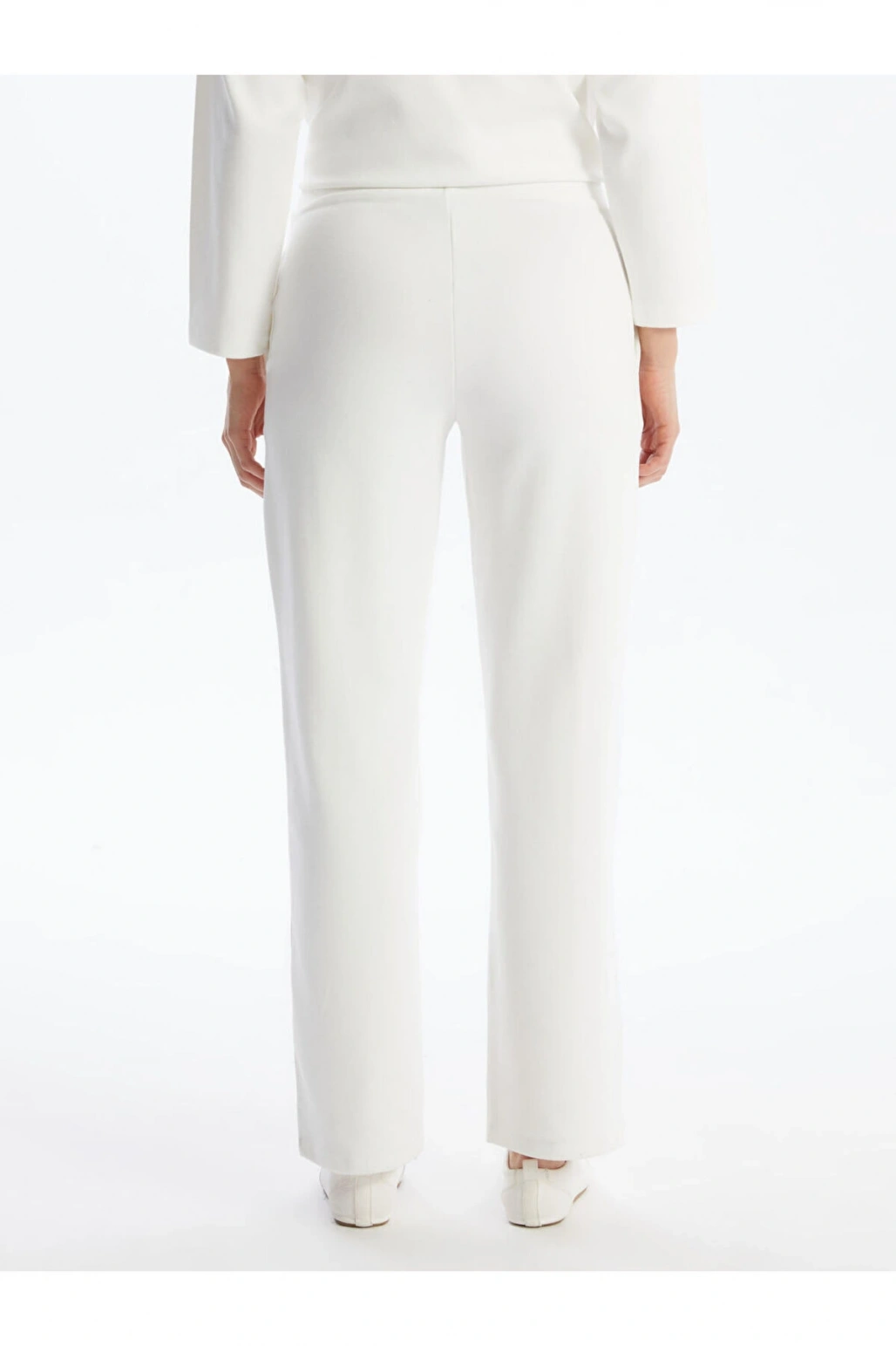 LCW Vision Ekru Beli Lastikli Kadın Pantolon
