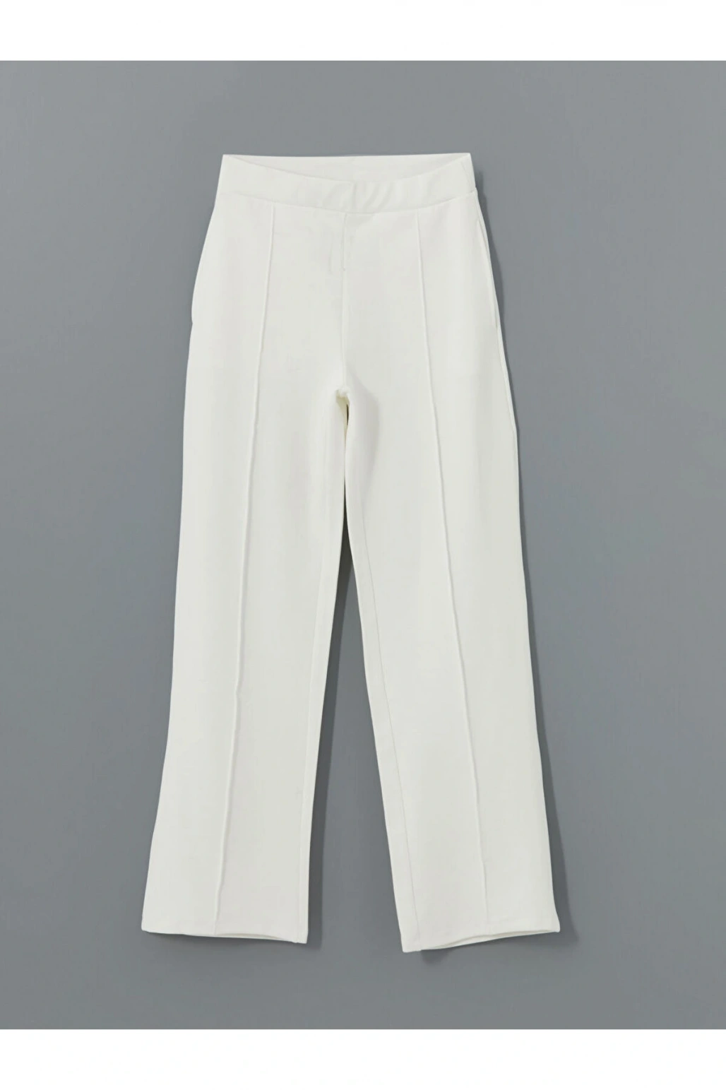 LCW Vision Ekru Beli Lastikli Kadın Pantolon