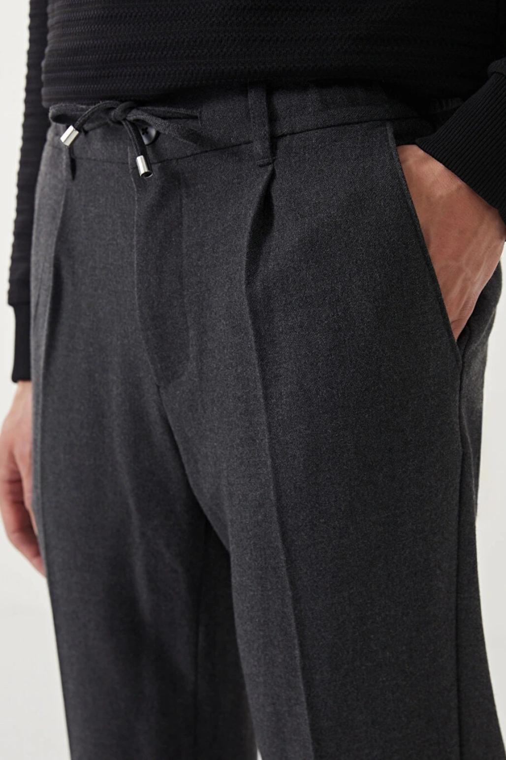 LCW Vision Gri Slim Fit Erkek Pantolon