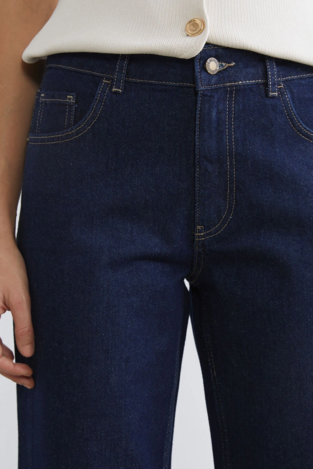 LCW Vision Indigo Wideleg Kadın Jean Pantolon