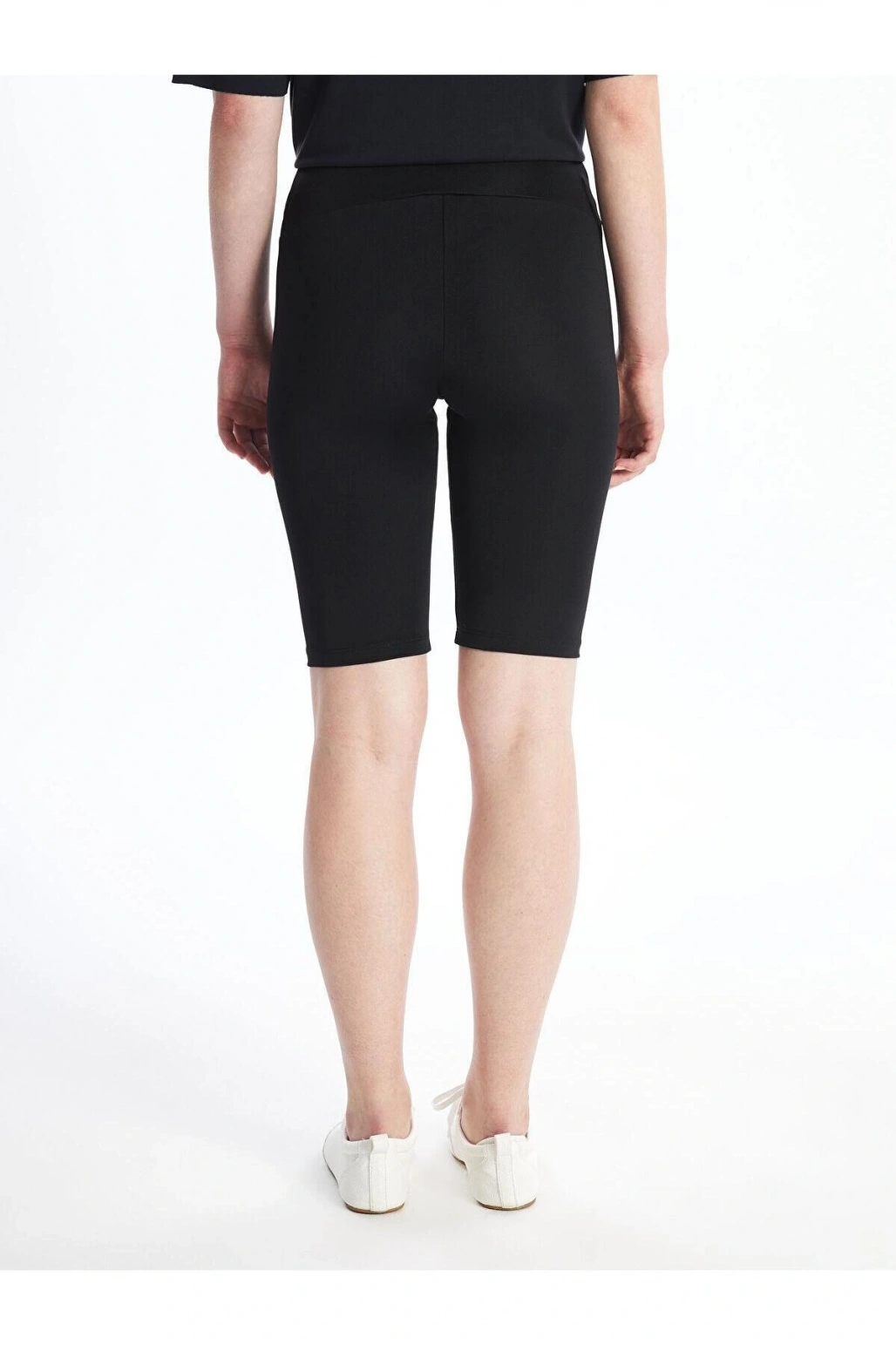 LCW Vision Kadın Beli Lastikli Düz Biker Şort Tayt