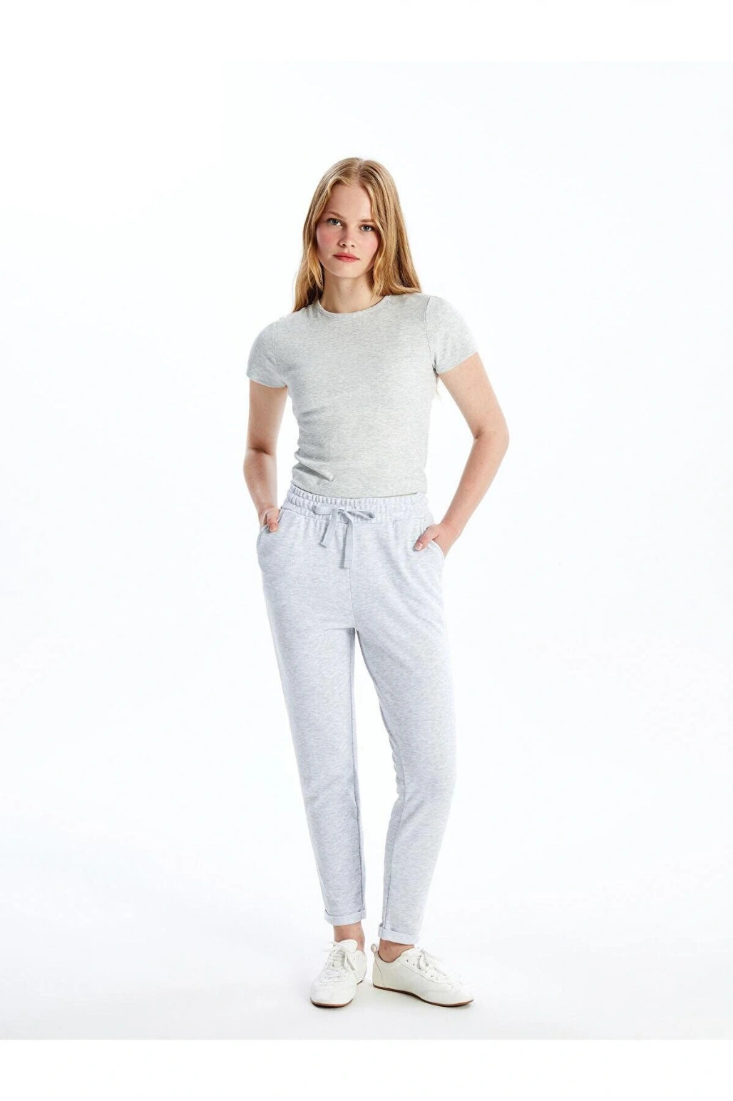 LCW Vision Kadın Beli Lastikli Düz Eşofman Altı