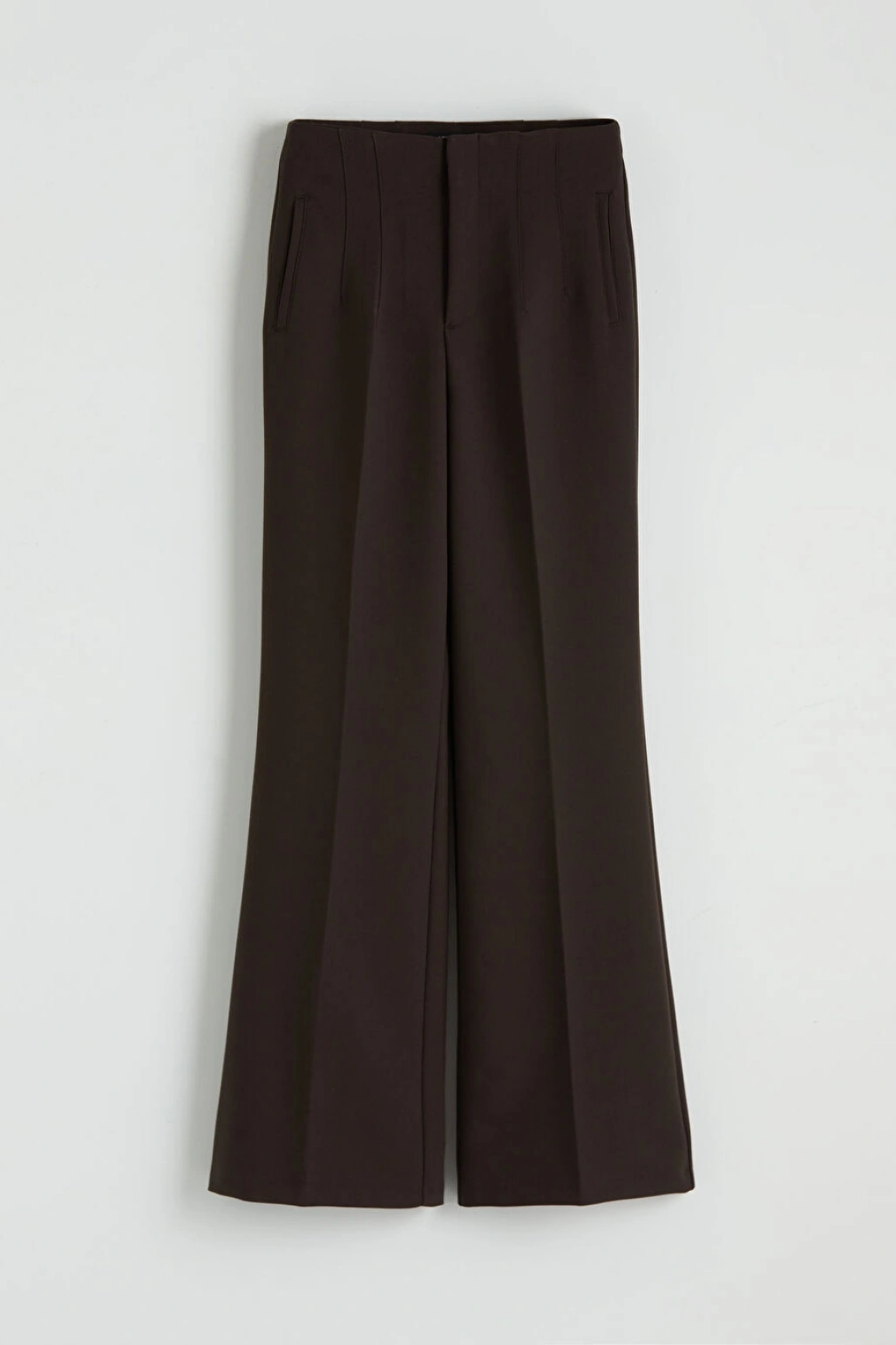 LCW Vision Kahverengi Dar Fit Geniş Paça Kadın Pantolon