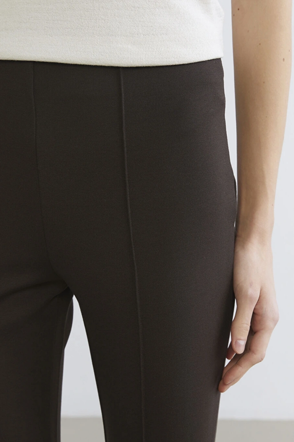 LCW Vision Kahverengi Ekstra Dar Ispanyol Paça Kadın Pantolon