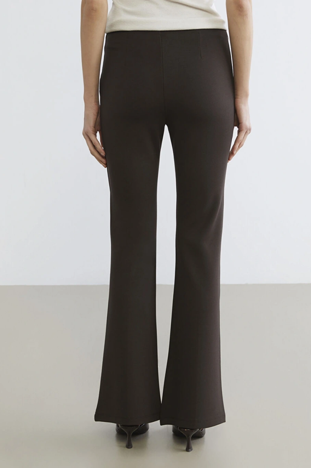 LCW Vision Kahverengi Ekstra Dar Ispanyol Paça Kadın Pantolon