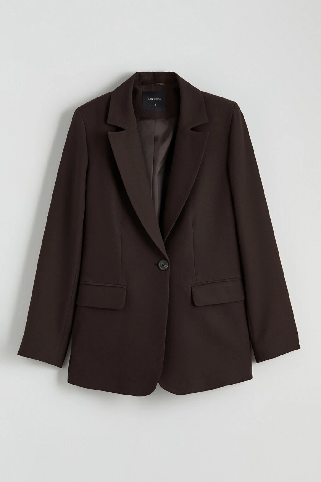 LCW Vision Kahverengi Krep Kadın Blazer Ceket