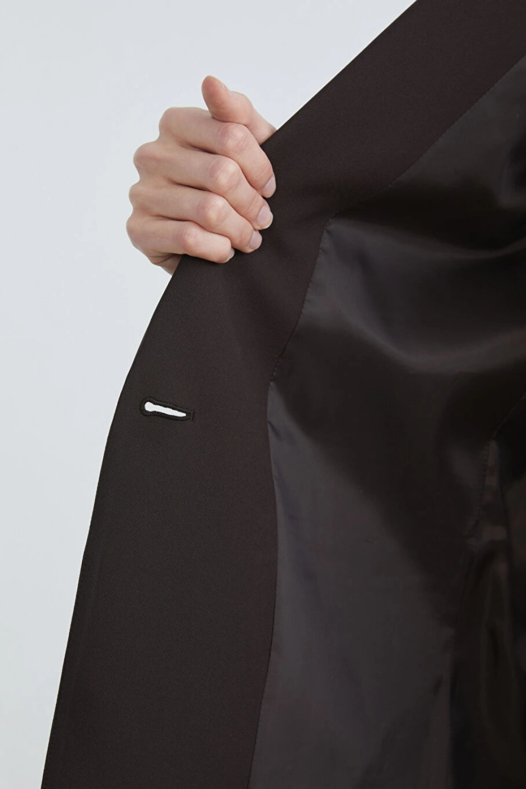 LCW Vision Kahverengi Krep Kadın Blazer Ceket