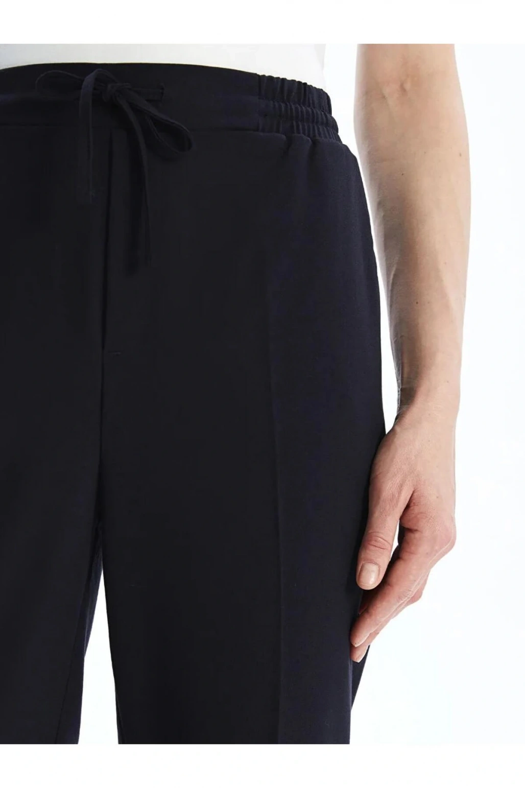 LCW Vision Lacivert Kadın Beli Lastikli Düz Pantolon