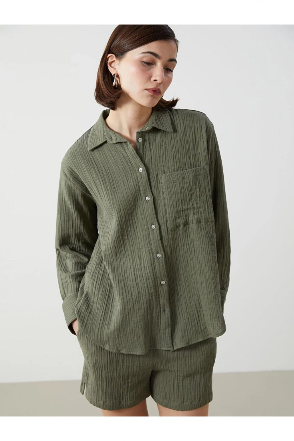 LCW Vision Loose Fit Kadın Gömlek