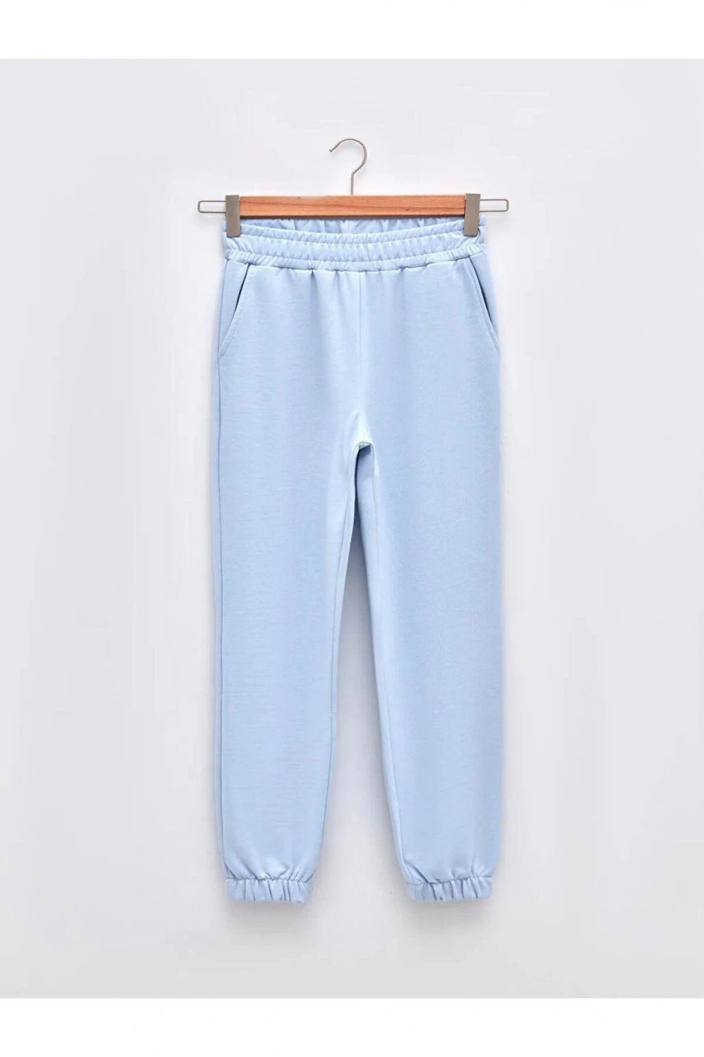 LCW Vision Mavi Beli Lastikli Düz Cep Detaylı Kadın Jogger Eşofman Altı