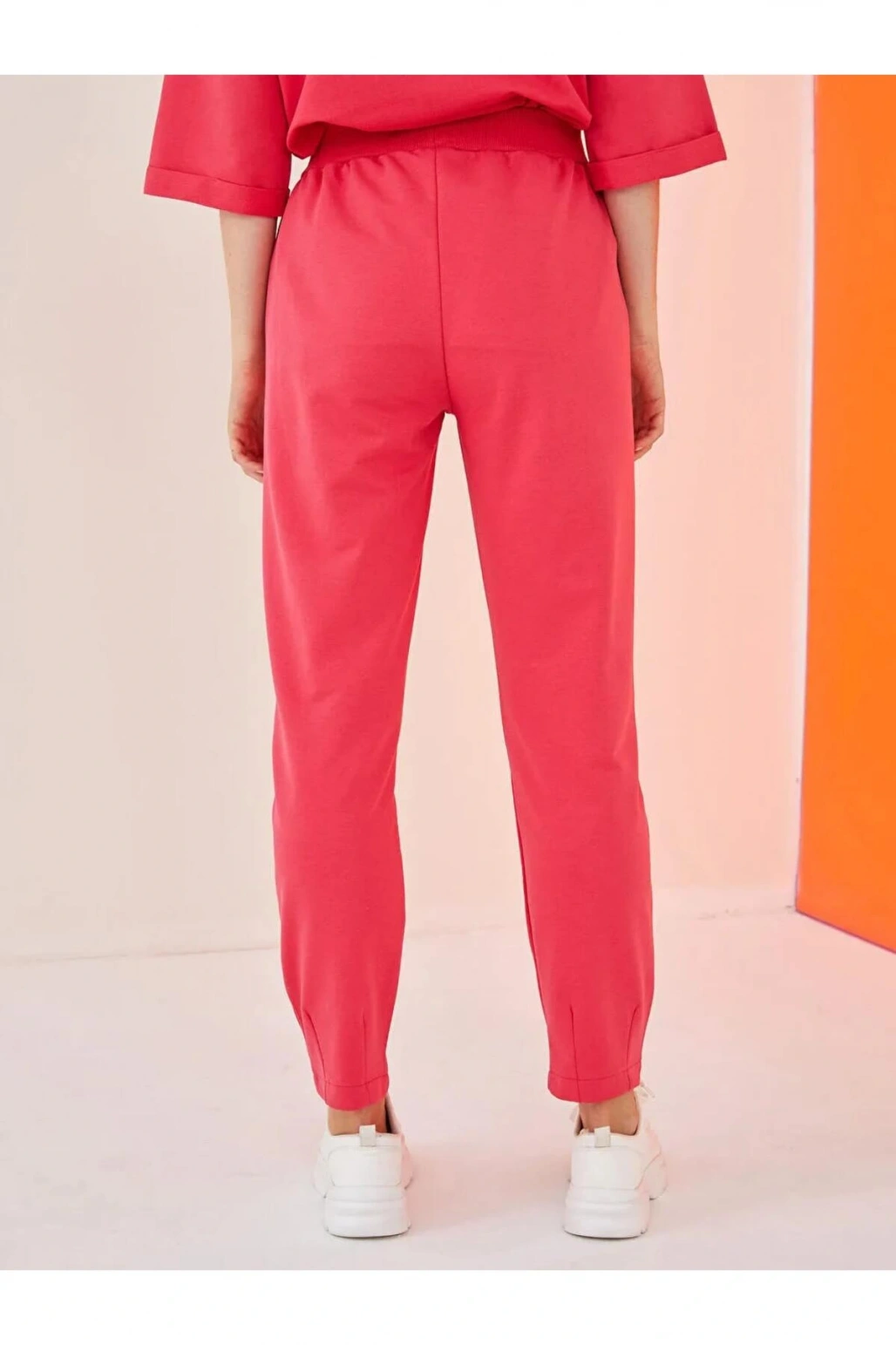 LCW Vision Pembe Beli Lastikli Düz Cep Detaylı Kadın Eşofman Altı