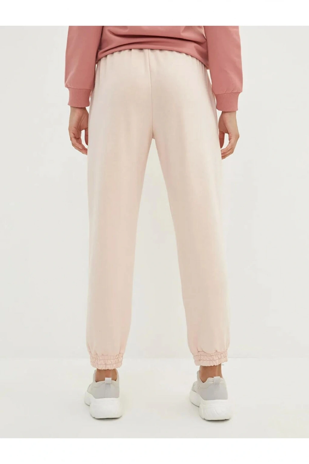 LCW Vision Pembe Beli Lastikli Düz Cep Detaylı Kadın Jogger Eşofman Altı