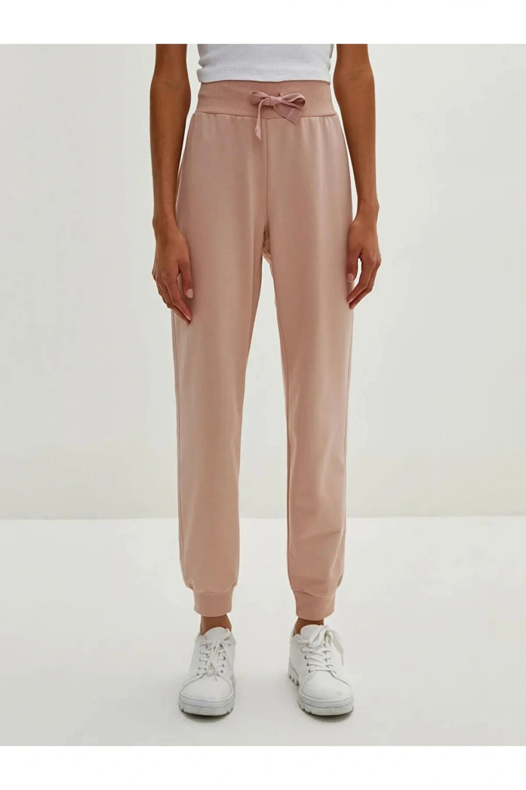 LCW Vision Pembe Kadın Beli Lastikli Düz Eşofman Altı