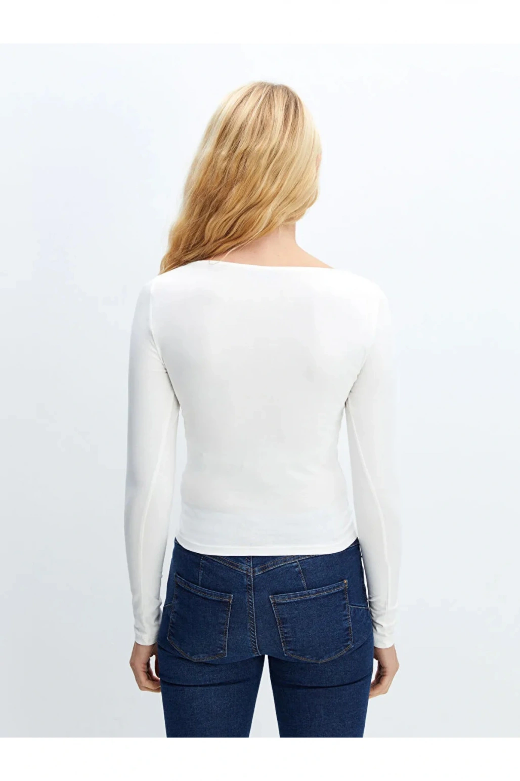 LCW Vision Siyah Kayık Yaka Kadın Body